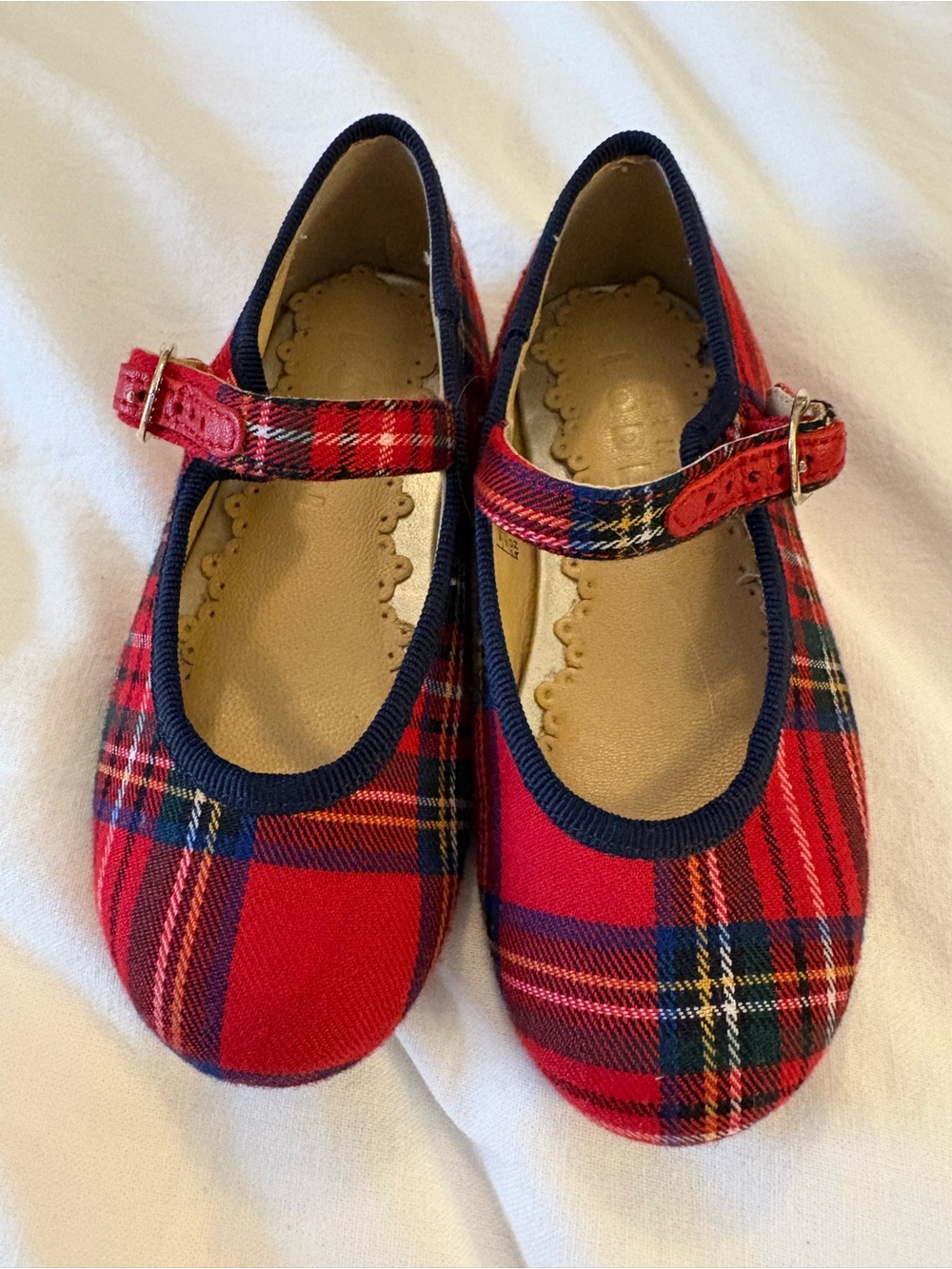Mini Boden Tartan Plaid Maryjanes